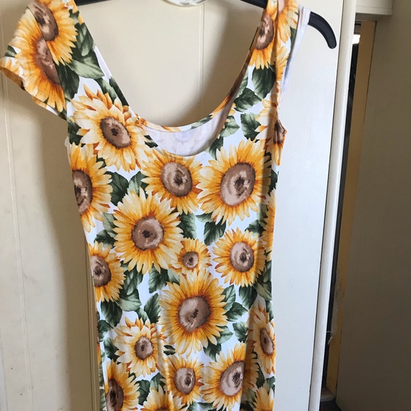 Dresses | Mini Tight Sunflower Dress 